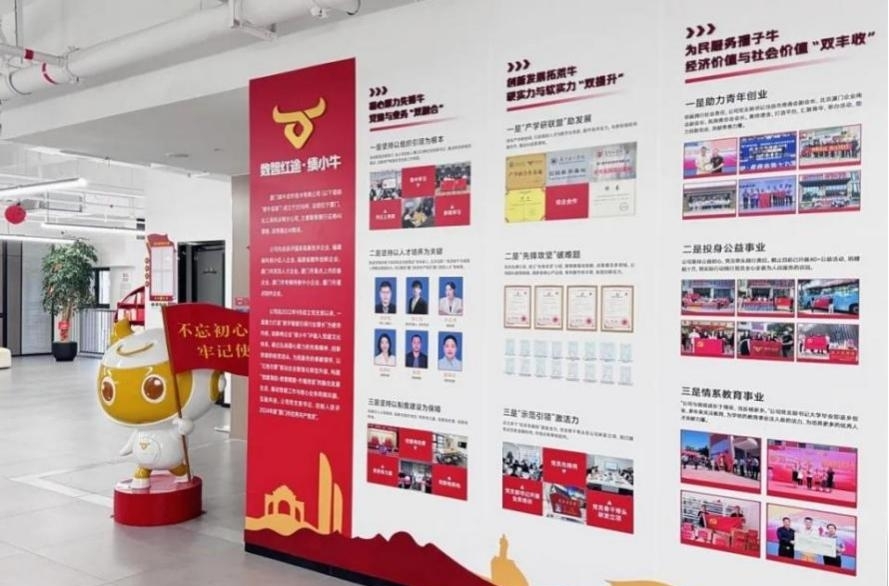 厦门绩牛智能科技：党建红引领AI蓝“三牛”驱动高质发展(图1)